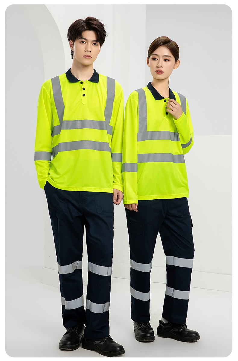 SG2120D 夏季速干工作服加油站汽修POLO文化衫拼色薄款透氣印LOGO工裝(圖17)