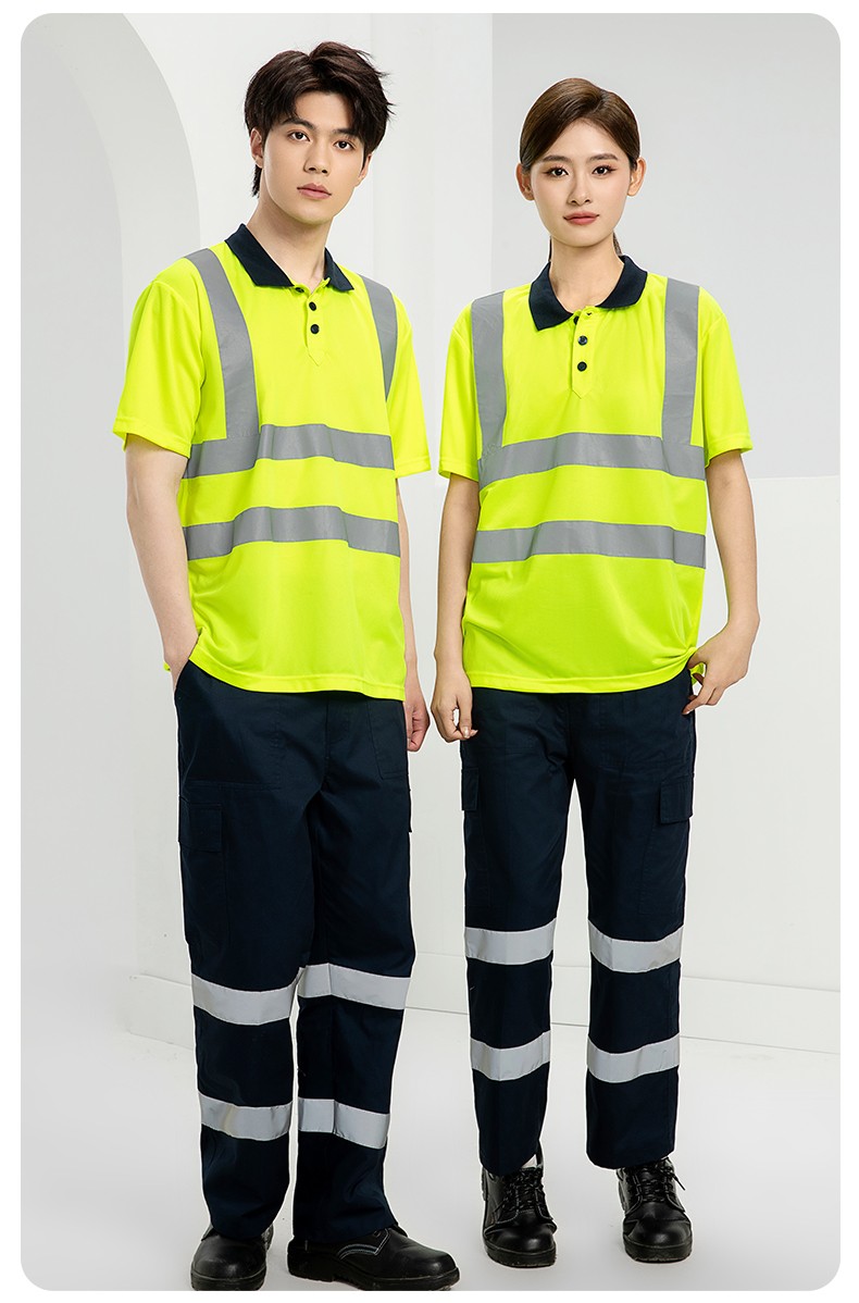 SG2120X 翻領速干反光polo男戶外環(huán)衛(wèi)道路施工環(huán)衛(wèi)安全建筑勞保反光工作服(圖17)