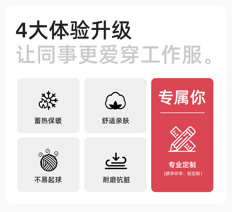 QMMF8868 冬季工作服棉衣定制中長(zhǎng)加絨加厚防寒保暖海油工程汽修廠勞保服(圖2)