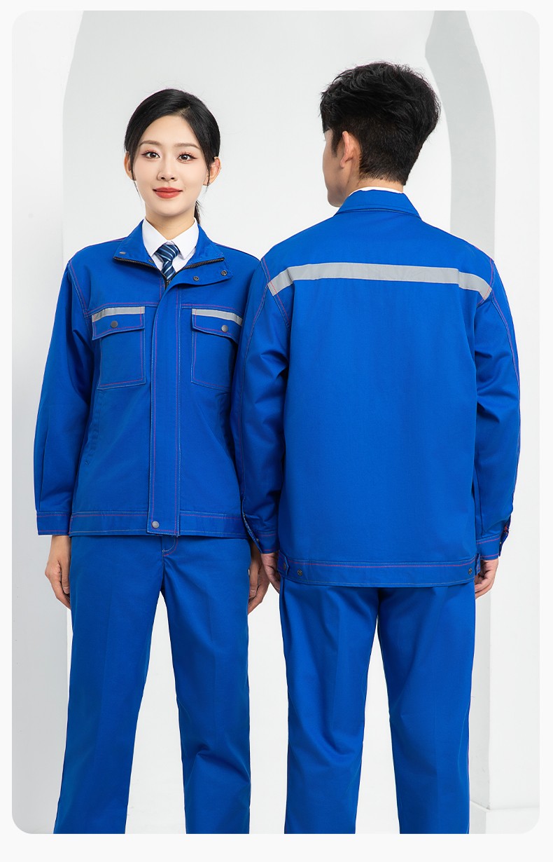 LJ-9601ZR 純棉春秋阻燃工作服套裝耐磨防燙電焊工專用工裝定制(圖20)