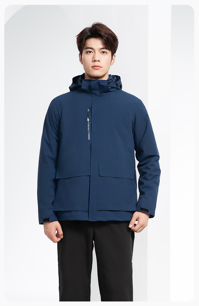 SW-9996 戶外三合一沖鋒衣秋冬加絨加厚男女同款搖粒絨沖鋒衣工作服定制(圖14)