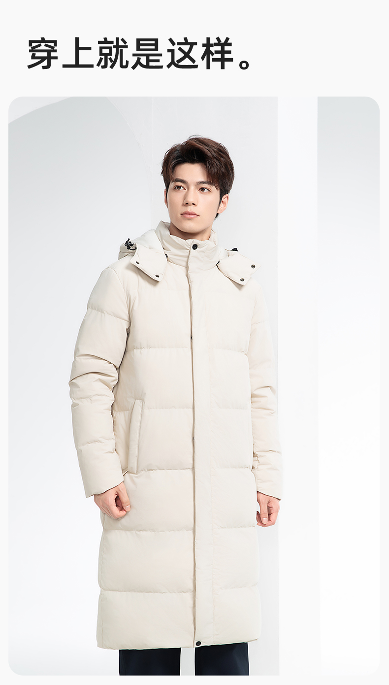 RH-6015 高端羽絨服工作服定制秋冬季中長款加絨加厚棉服銀行前臺(tái)長款外套(圖13)
