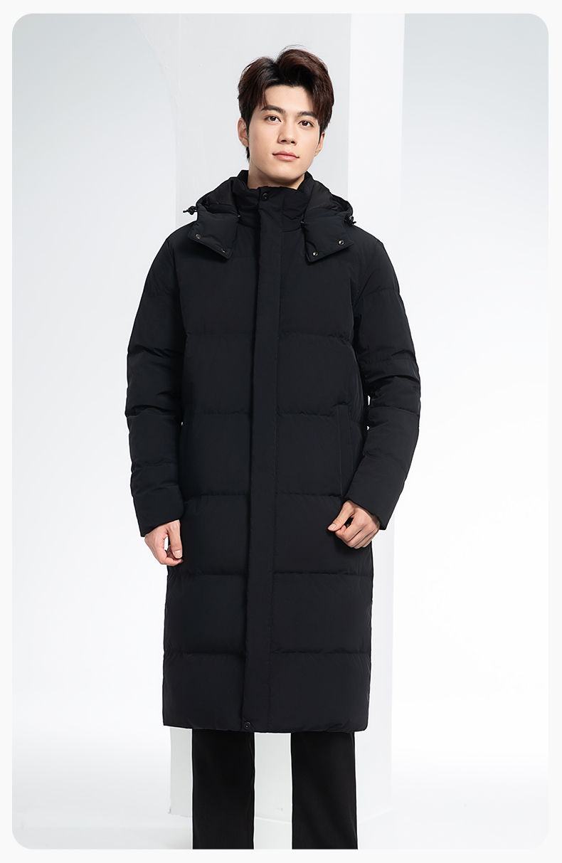 RH-6015 高端羽絨服工作服定制秋冬季中長款加絨加厚棉服銀行前臺(tái)長款外套(圖16)